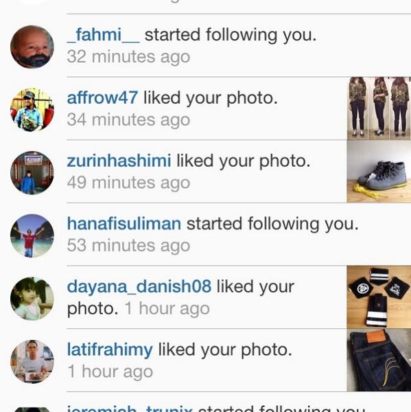 Here is our lucky 5000th follower on Instagram. Acc name : hanafisuliman. Please contact u...  tmi.me/1drk7p