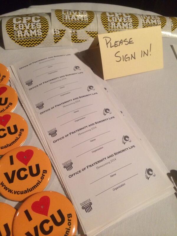 5 minutes til the inaugural <a href="/VCUFSL/">VCU FSL</a> @HomecomingVCU <a href="/vcualumni/">VCU Alumni</a> social event <a href="/TobaccoCoClub/">The Tobacco Co. Club</a>. Happy Homecoming!