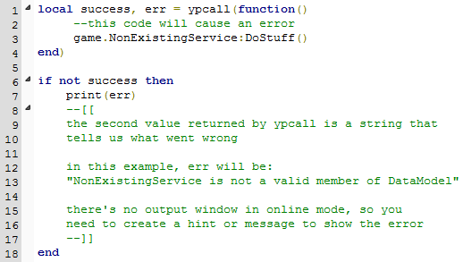 Roblox Dev Tips On Twitter Use Ypcall To Debug Tricky Errors That Happen In Online Mode Http T Co 8ge05v8gss - debug roblox game