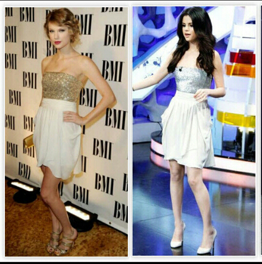 Who wore it better? 

RT for Selena Gomez 
FAV for Taylor Swift