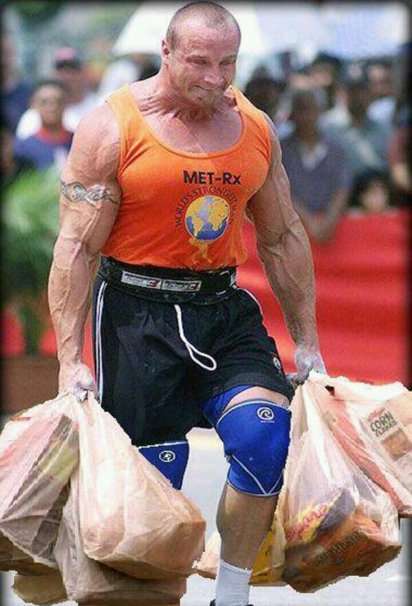 How I bring in groceries...