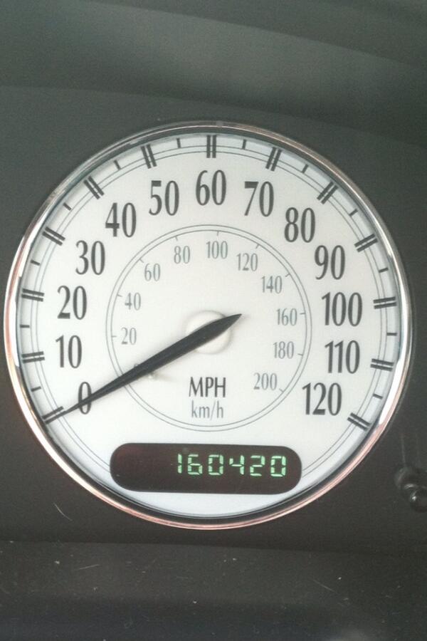 theweedfeed0420's tweet photo. Just happened to look at my odometer while sitting at a red light. http://t.co/Tsp9qidqgD