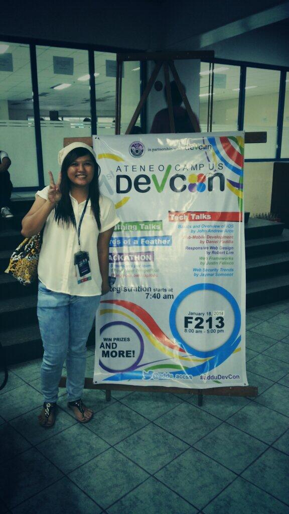 addu_cs's tweet image. @aveeemaria in the house. #adduDevCon