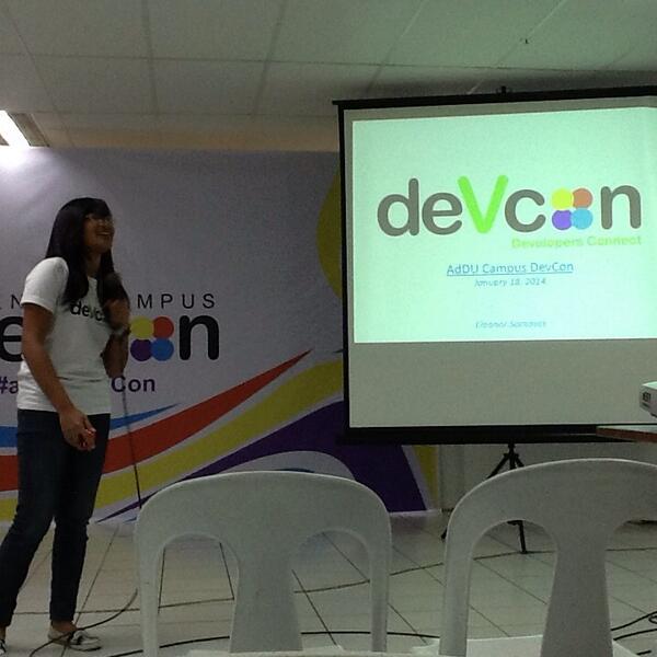 jhenbajenting's tweet image. -- Eleonor Somosot #adduDevCon