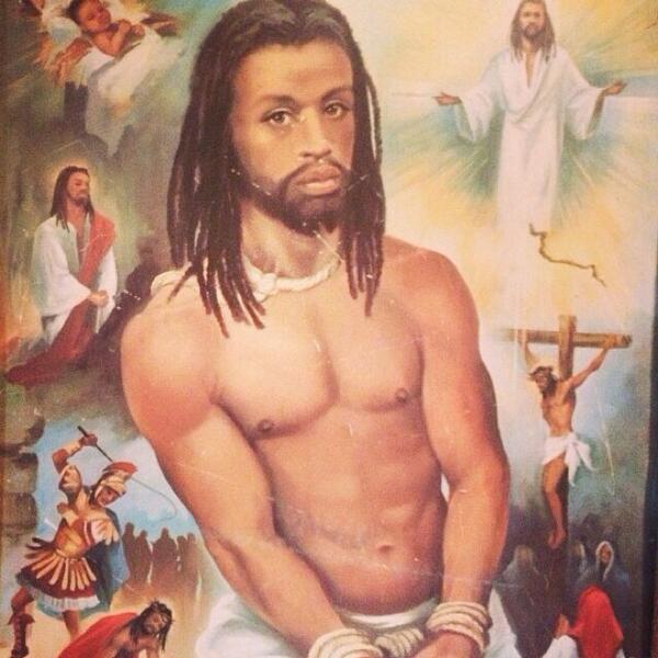 donte5O2's tweet photo. black Jesus look like he play cornerback in the NFL http://t.co/62qDC4rMqE