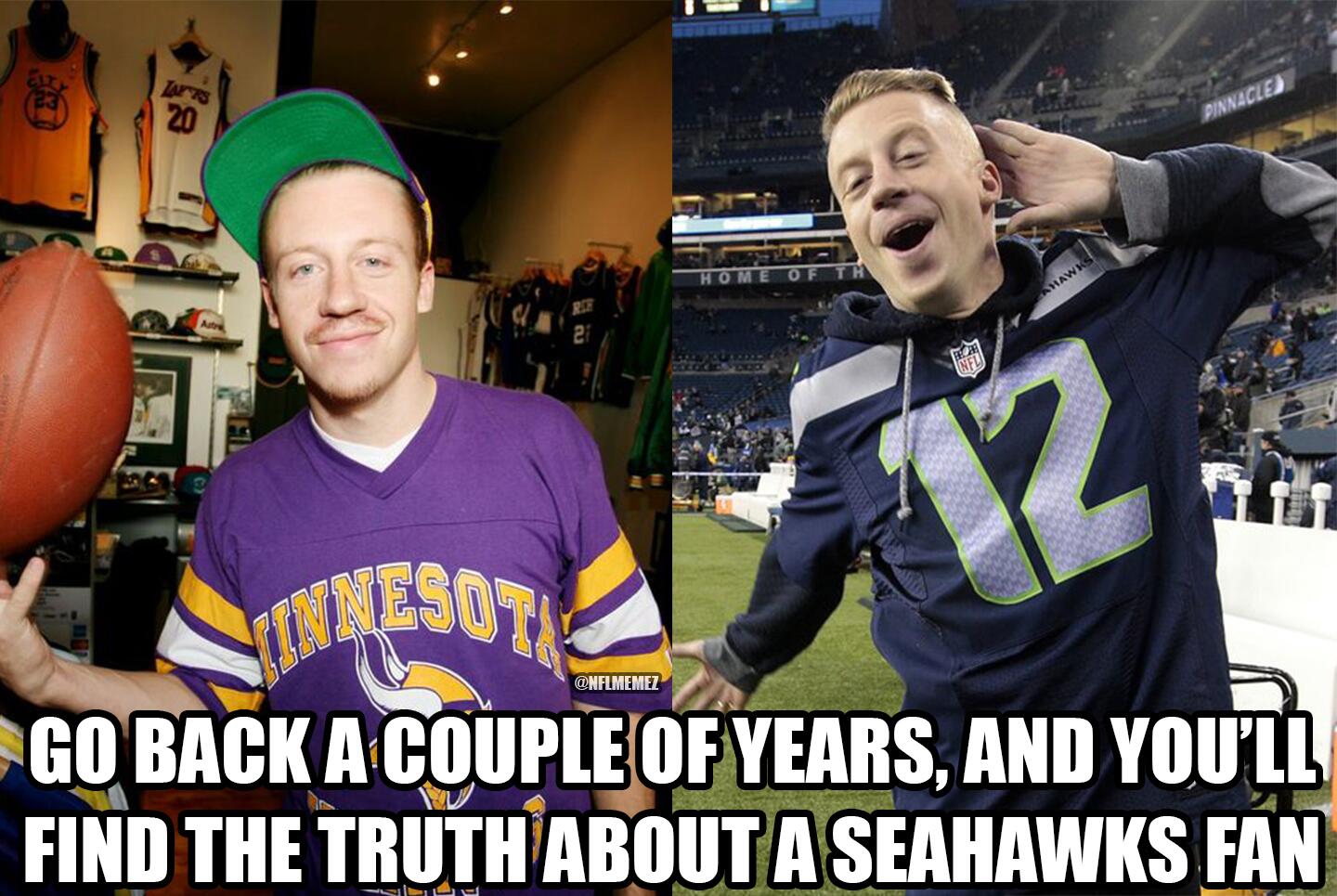 NFL on ClutchPoints on X: "Who has joined the Seahawks bandwagon? #NFL  #Macklemore http://t.co/7dJXMzqcr3" / X