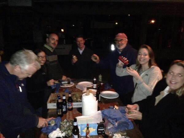 Griffin3976's tweet photo. @FYCSailing having fun at Lamb's Oyster Party. @Thistlesailing @dieballsailing http://t.co/KlJYC5kT2x