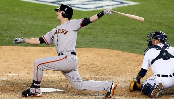 Cut4's tweet image. Followers to RETWEET can win a @BusterPosey bat. #MLBFC