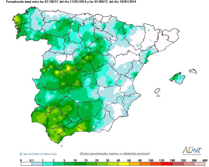 La profunda borrasca se dirige al Mediterráneo