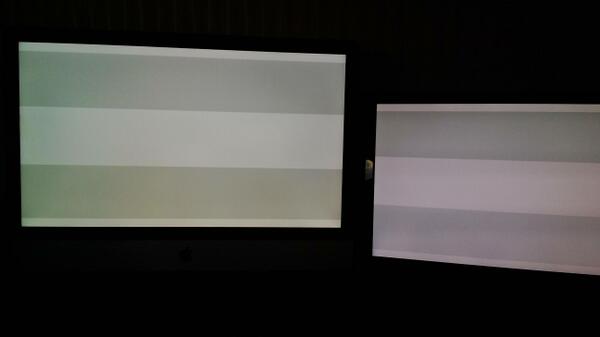 Guess which one is the iMac screen...