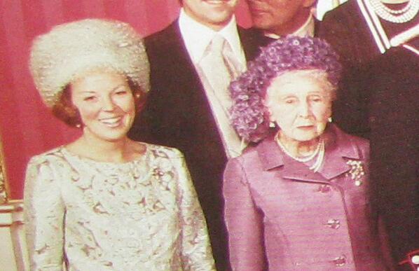 TheLast_Alice's tweet photo. I went to Princess Anne's wedding. So many kings, queens, princes, dictators! <I have purple on in the picture> http://t.co/I7ZjU2skoo