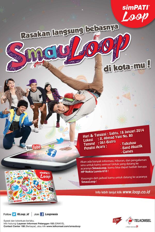 105kissfmmedan's tweet image. Pastiin kamu hadir ya, catet tanggal mainnya! #simpatiloop #smauloop
