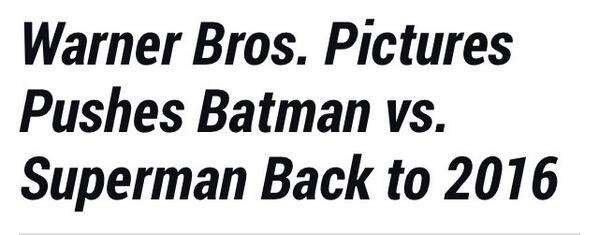 GothamShadow's tweet image. “@SupermanTweets: 1 year delay for Batman vs Superman. 

Should I fast forward time? Allows me to focus on Gotham

http://t.co/ZaNVWUbp1B”