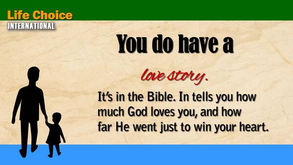 FaithPrayInGod's tweet image. you do have love story with God.