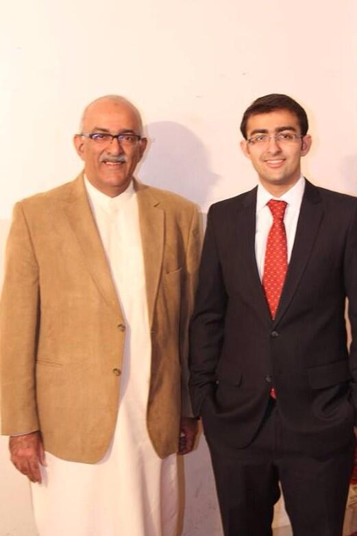 With my son mohsin rasheed