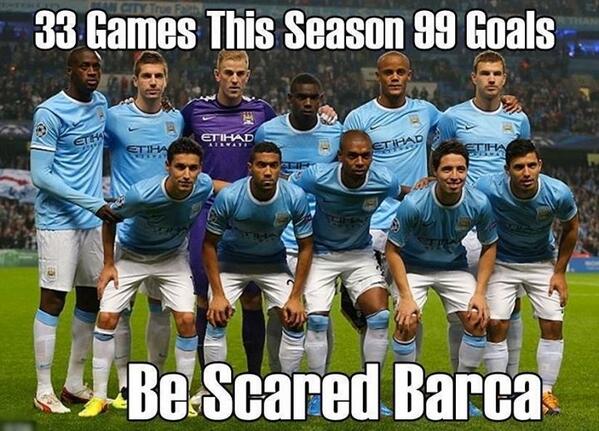 ErassSimple's tweet photo. Not ma team but i just hate Barcelona Go Man §hitťý Go http://t.co/X4JpbCZcEP
