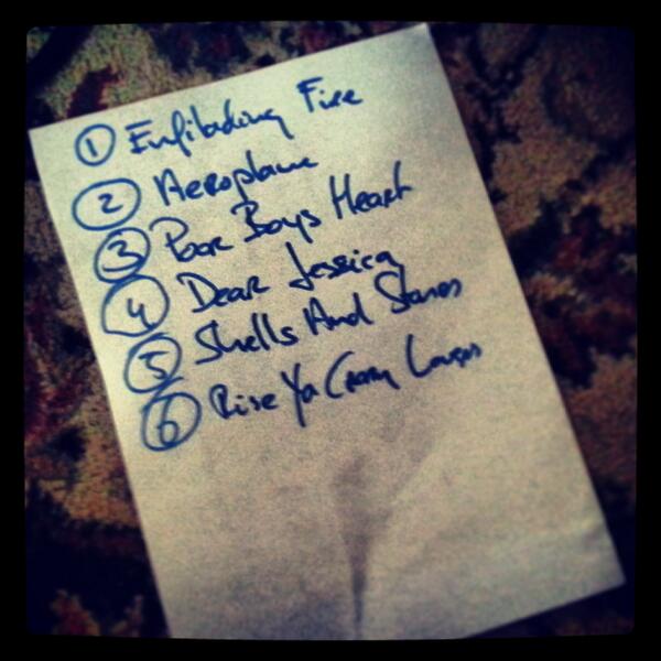 MaartenvanPraag's tweet photo. Setlist! #ESNS14 @SiloSessions XXL http://t.co/7JXj0jMAe3