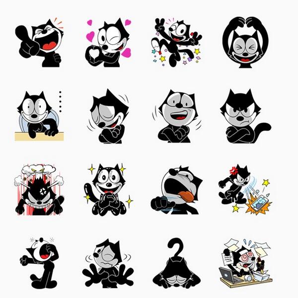 フィリックス ザ キャット Lineスタンプ オリジナルデザインの僕のlineスタンプ が大好評発売中ニャー ニャンとusaや台湾等 海外でも展開中だニャ Http T Co T2n6vrfgyd
