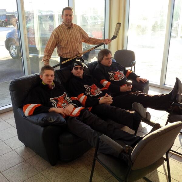 Automotive Addiction staff ready for Ron and Don @cbchockeyday
