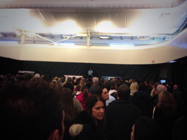 ErikDavis's tweet image. Massive crowd for the Zach Braff vehicle. Very much a hot ticket. #Sundance14