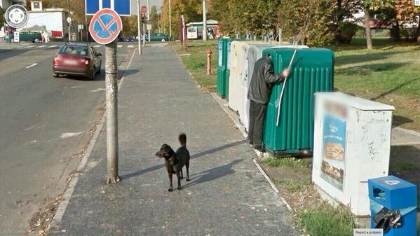GoogleStreeets's tweet photo. Stuck in the container! http://t.co/If0DP5IOjl