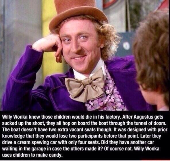 The secret behind Willy Wonka? `'