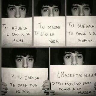 NikaryG's tweet photo. Para q veas lo importante q puede ser la mujer en tu vida Dios es perfecto! http://t.co/MnFojG4m6e