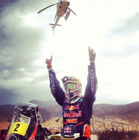 .<a href="/marc_coma/">Marc Coma</a> wins the 2014 Dakar! it's his 4th dakar title. #dakar2014 #congrats