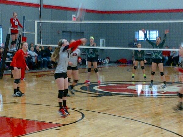 sgray_NCSD's tweet photo. Attack VB today in Ames. I LOVE to watch her play! #GoBeanieGo #ProudDad http://t.co/gBjmXYgkSy