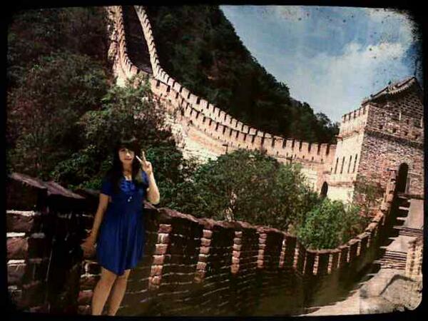 Di tembok besar cina yeyei