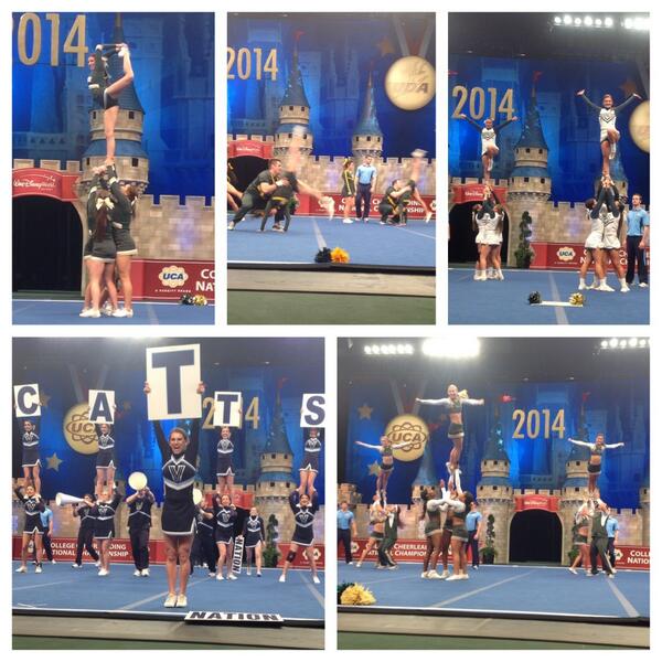 UCAupdates's tweet photo. Some of the great routines in the finals! @uabcheer @sacstate @sluathletics @villanovacheer @cpmustangs http://t.co/x0L4wLnp0k