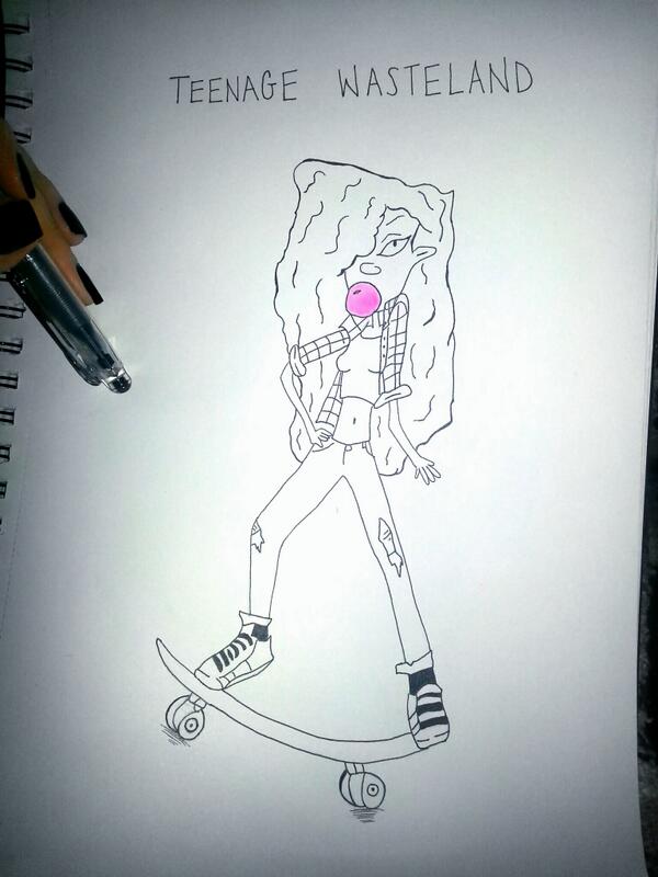 Savannah  (@magicandcats) on Twitter photo #Sketch #teenagewasteland #DebbieThornberry #Sketch #teenagewasteland #DebbieThornberry