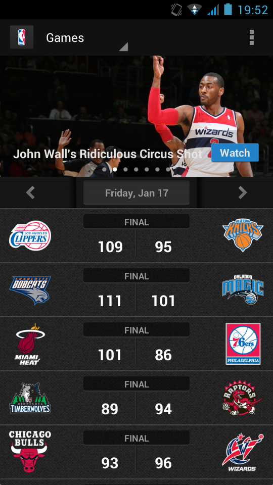 ResultatsNBAfr's tweet photo. Résultats d'hier : http://t.co/Gj767uF9FJ