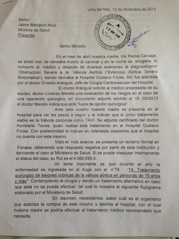 joseluisapablaz's tweet photo. @jmanalich se ministro puede ayudar le adjunto documento hace un mes se ingresó sin tener respuesta http://t.co/XP9N6Koxp0
