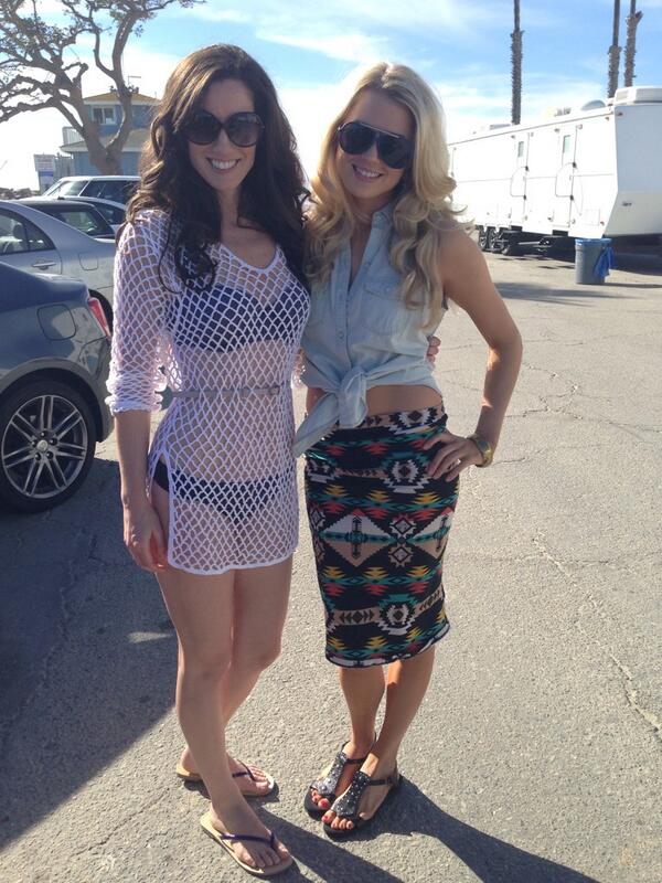 warrioRNaked's tweet photo. "@HeatherRoop: With my dear @BrookeNewton on set filming #Awol72! @AWOL72 So happy to be with my #AllMyChildren girl! http://t.co/kERZEzdK6W