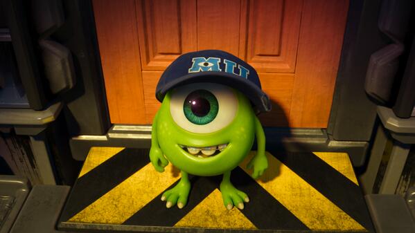 Pixar's tweet photo. "Designing young monsters is a super fun thing to do." - Jason Deamer, characters art director on #MonstersU http://t.co/WXinCuJ7ft