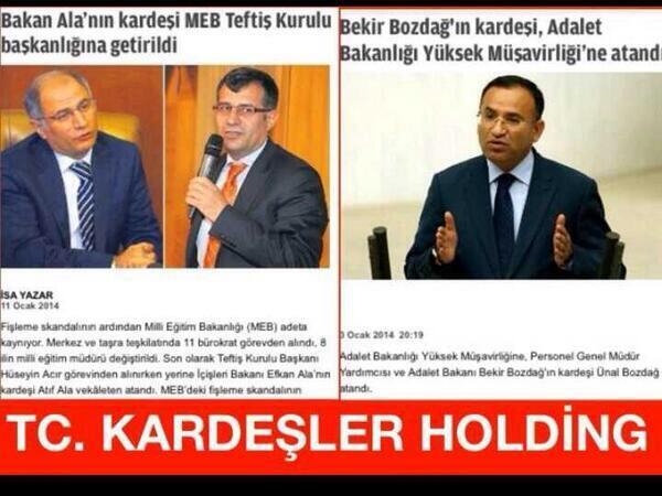 Binlerce Emniyetçi-Savcı vs görevden al ama KENDİ KARDEŞİNİ YAĞLI BALLI YERLERE GETİRİRSEN
#BuZulümArşıTitretir !!! ”