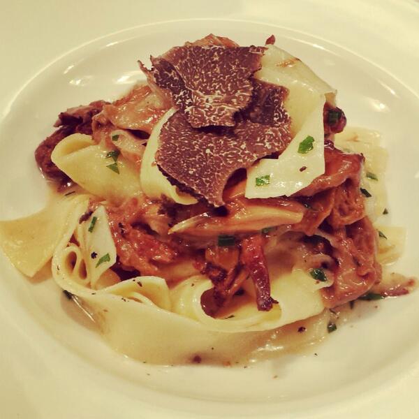 Waldorf_Chicago's tweet photo. #ChiRestaurantWeek sneak peek: tagliatelle with wild mushroom, sherry &amp; fine herbs.  @ChooseChicago http://t.co/uM8Wa0J0Ed