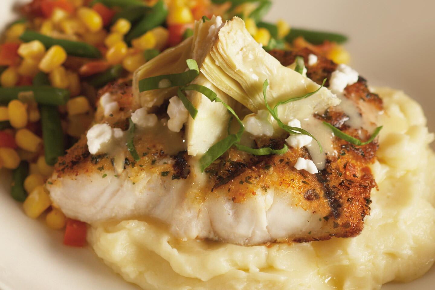 Bonefish Grill on Twitter "Kate's Wild Haddock with Feta & Artichokes