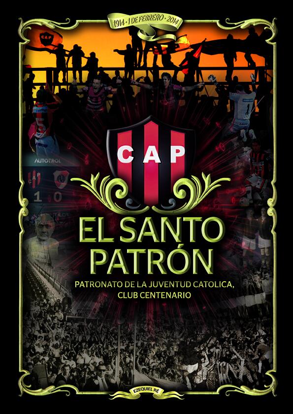 Patronatoptodos's tweet photo. #PATRONATO Tapa del libro del Centenario de Patronato, por su autor @Ezeqre 
http://t.co/8zWoLCUfYS