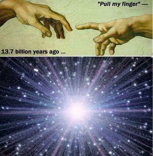 Trancewave21's tweet photo. Plot twist: how the universe was really created :p http://t.co/zLQVWecNBo