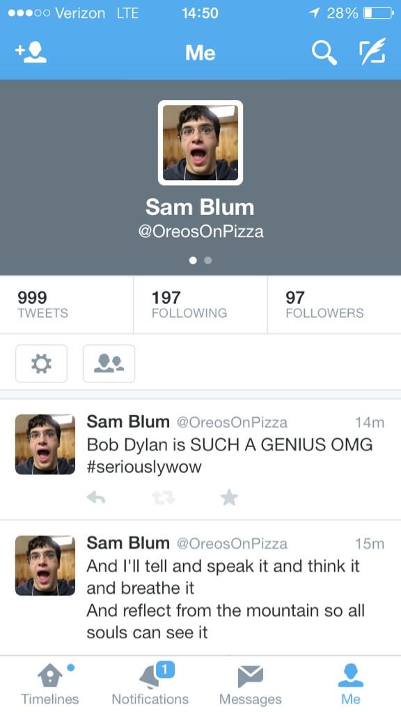 zachray374's tweet photo. @OreosOnPizza  I wasn't sure if it'd be funny or just upsetting if I took that moment from you. http://t.co/BPzNpbSY5Y