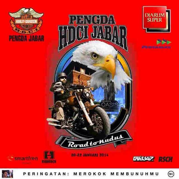 HDCIJabar's tweet photo. PENGDA HDCI road to kudus supported by DJARUM @PertamaxIND @ouvalresearch @unkl_347 @kiddrockonline @smartfrenworld http://t.co/SwK7vuFNcf