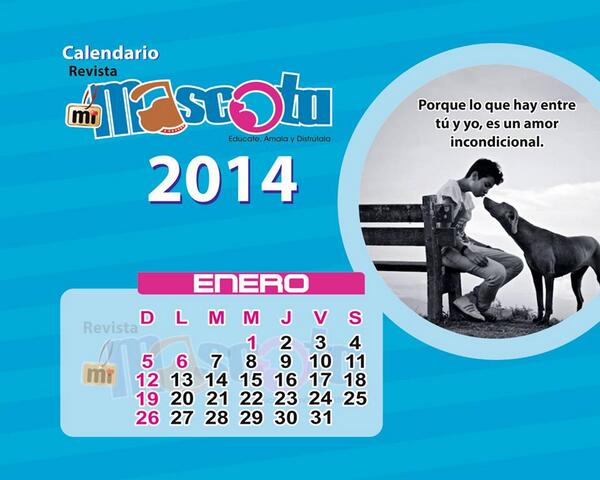 RvMiMascota's tweet photo. Descarga ya nuestro calendario, por ahora les dejamos Enero DISFRÚTENLO! http://t.co/KdHHLg5H5F