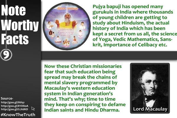 Adhyatam's tweet photo. Asaram Bapuji's GURUKUL is d center 2 sprout Spirituality &amp; Science 4 bright future! #KnowTheTruth http://t.co/SmBM6MlG2Q @kaatilana