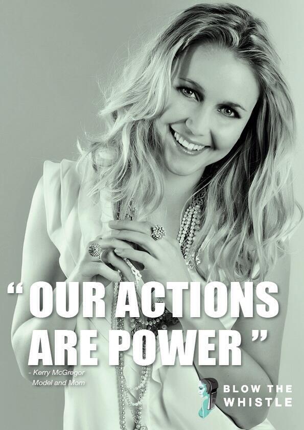 KerryMcGregor's tweet photo. Very proud to be part of this campaign! @WhistleSA #blowthewhistle http://t.co/rP7MgUDpwV