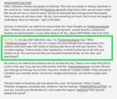 // #FANDOMPOCALYPSE