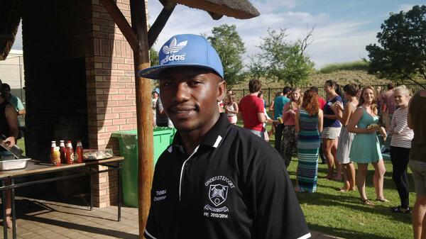 Our Chairperson at the welcoming braai #teamOP #InTouch