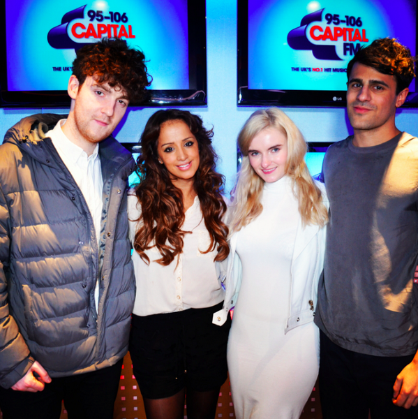 CapitalOfficial's tweet photo. Congrats @cleanbandit! Love #RatherBe! Looking forward to jamming with some more instruments next time! Max x http://t.co/ZKZv3BUIkb
