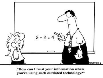 Tahtadaki ogrenciden öğretmenine cevap "kullandığınız modası gecmis teknoloji yüzünden size güvenemiyorum!"